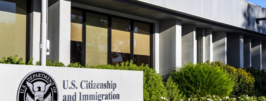 U.S. Citizenship and Immigration Services (USCIS) office located in Silicon Valley; USCIS is an agency of the U.S. Department of Homeland Security (DHS)