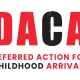 Deferred Action For Childhood Arrivals, DACA Sign, Sticker, Label, Vector