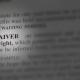 close up photo of the word waiver